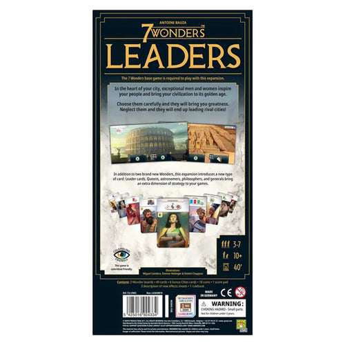 7 Wonders: Leaders (New Edition) – Board Game Expansion
