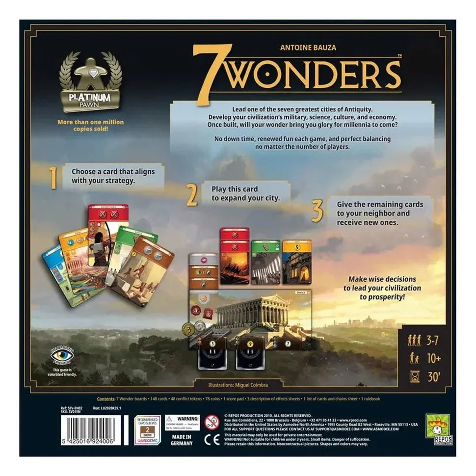 7 Wonders: New Edition – Board Game (Second Edition) - End State Games