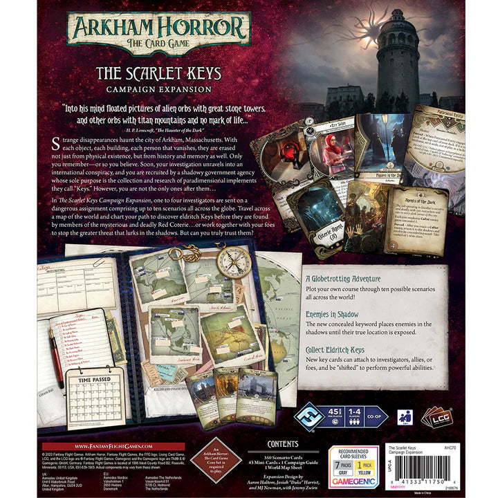 Arkham Horror LCG: The Scarlet Keys – Campaign Expansion - End State Games