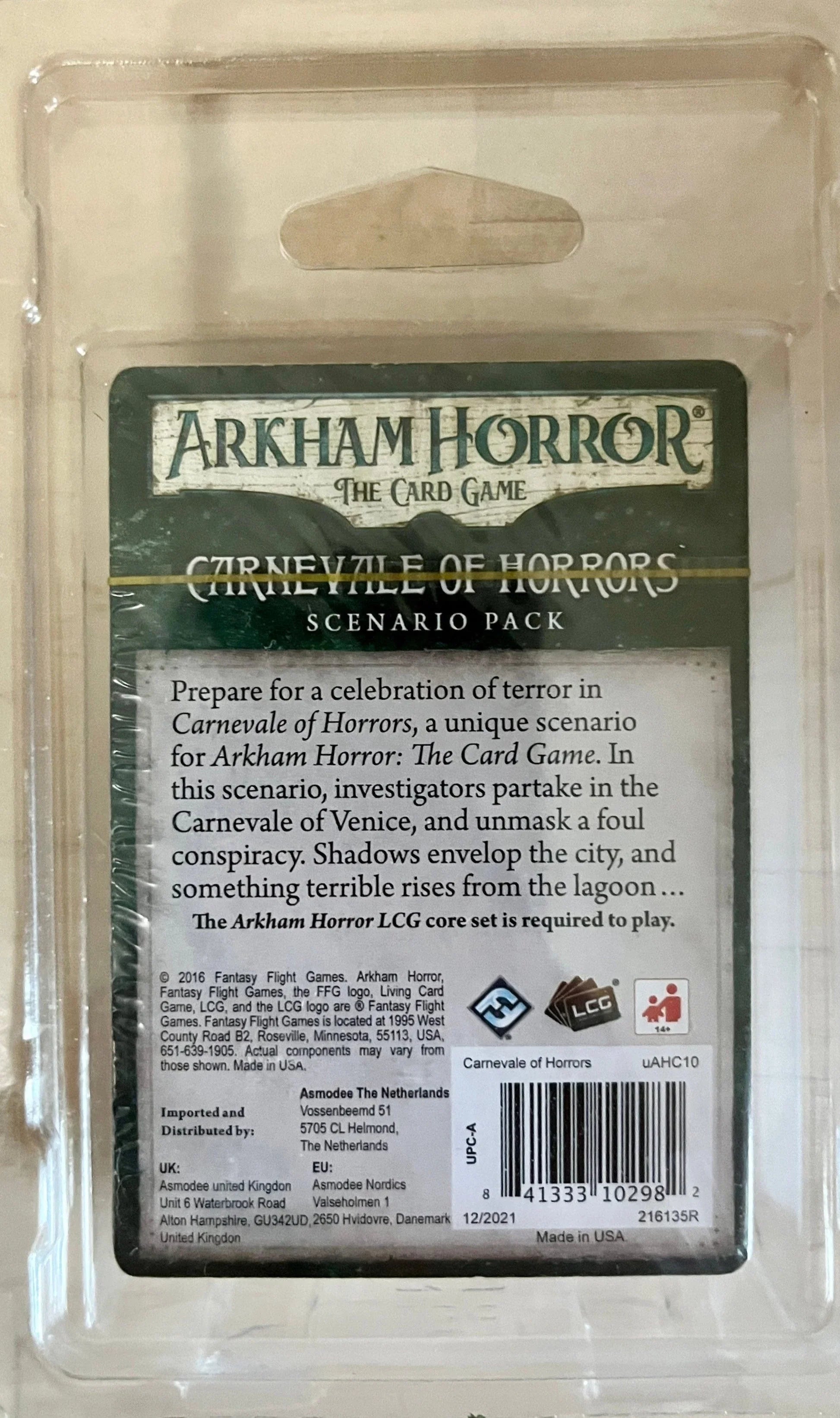 Arkham Horror LCG: Carnevale of Horrors – Scenario Pack - End State Games