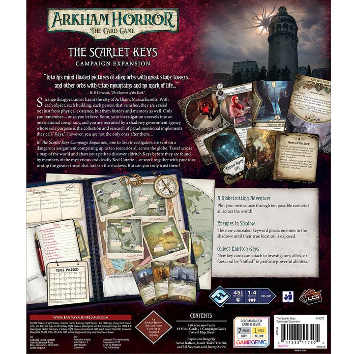 Arkham Horror LCG: The Scarlet Keys – Campaign Expansion - End State Games