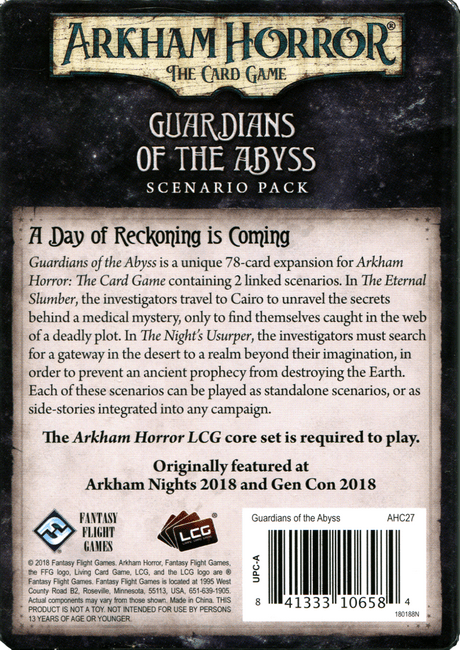 Arkham Horror: The Card Game – Guardians of the Abyss (Scenario Pack) - End State Games