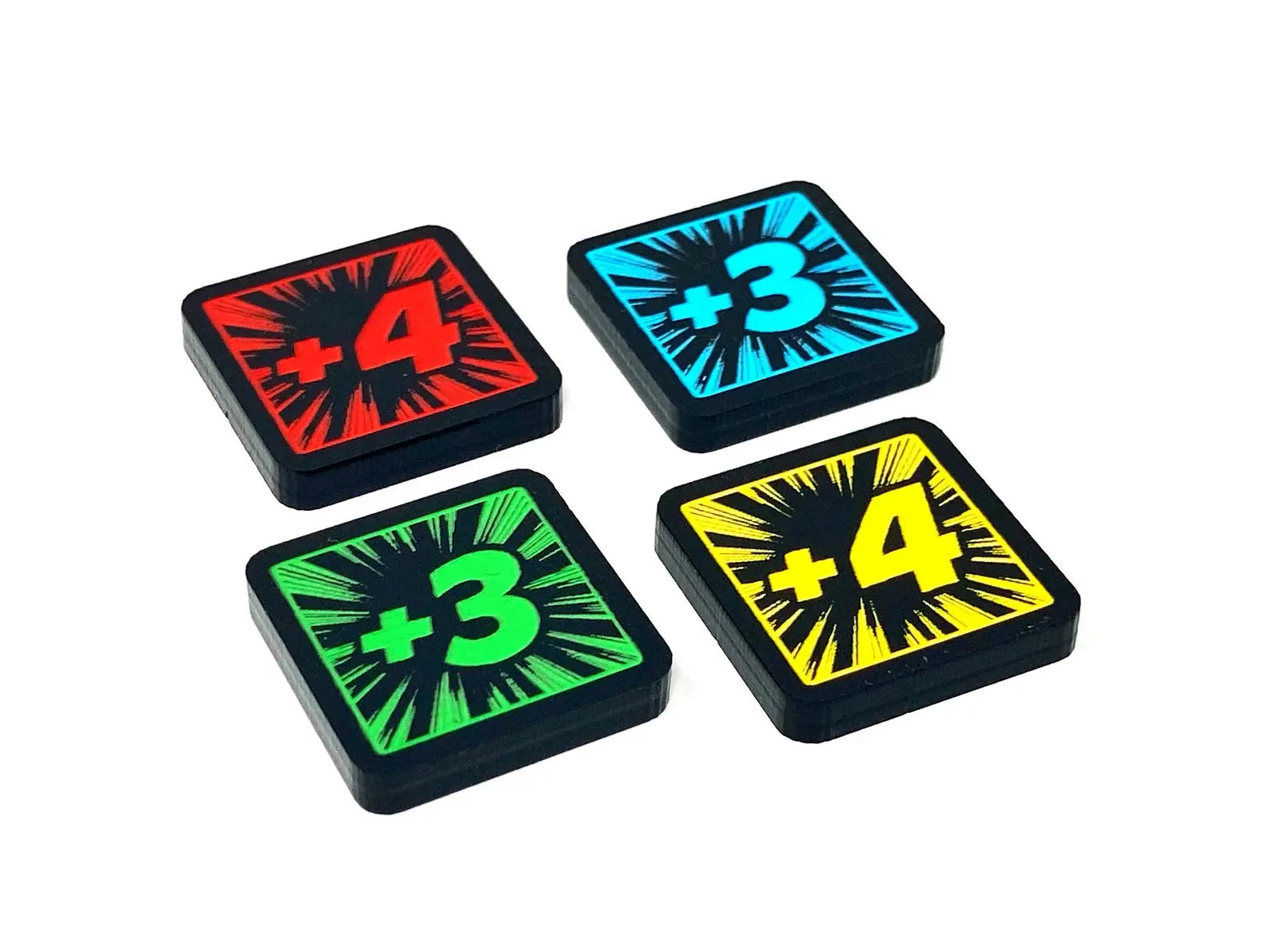 Marvel Champions Stat Boost Token Set – +1/+2 and +3/+4 BuytheSameToken