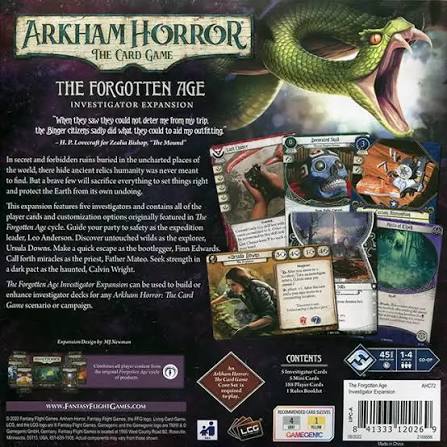 Arkham Horror: The Card Game – The Forgotten Age Investigator Expansion