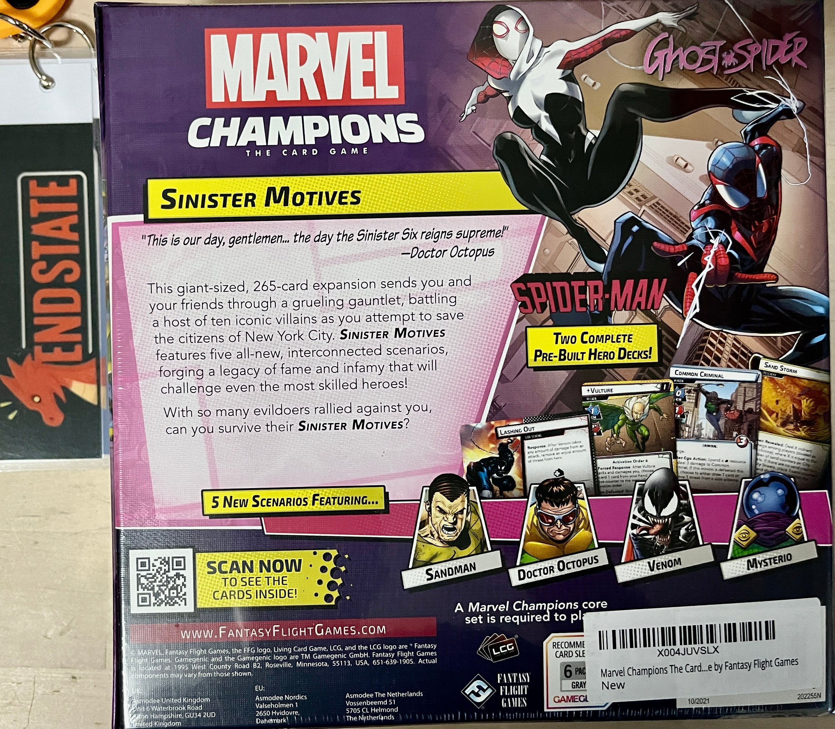 Marvel Champions LCG: Sinister Motives – Campaign Expansion - End State Games