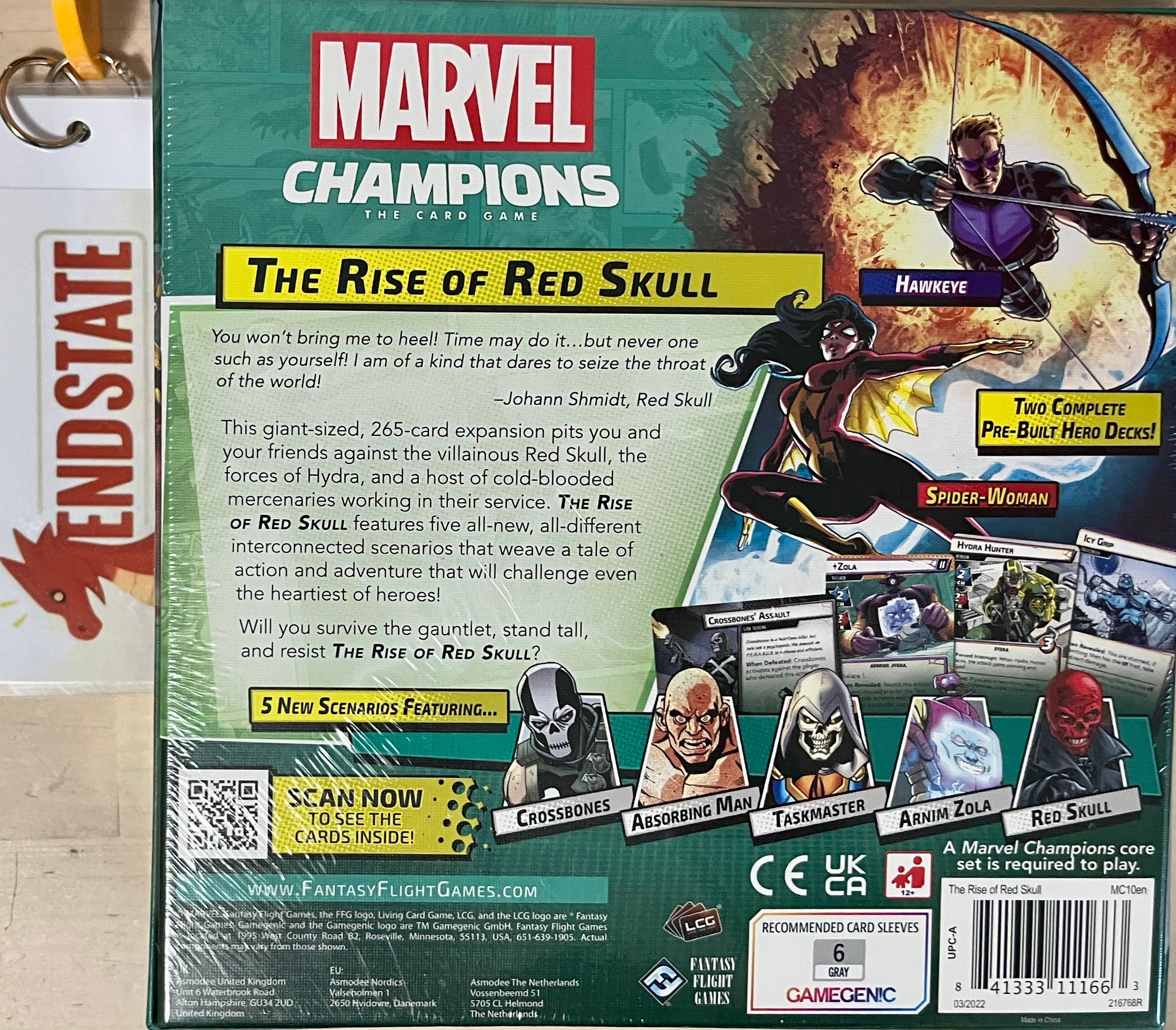 Marvel Champions LCG The Rise of Red Skull Expansion - End State Games
