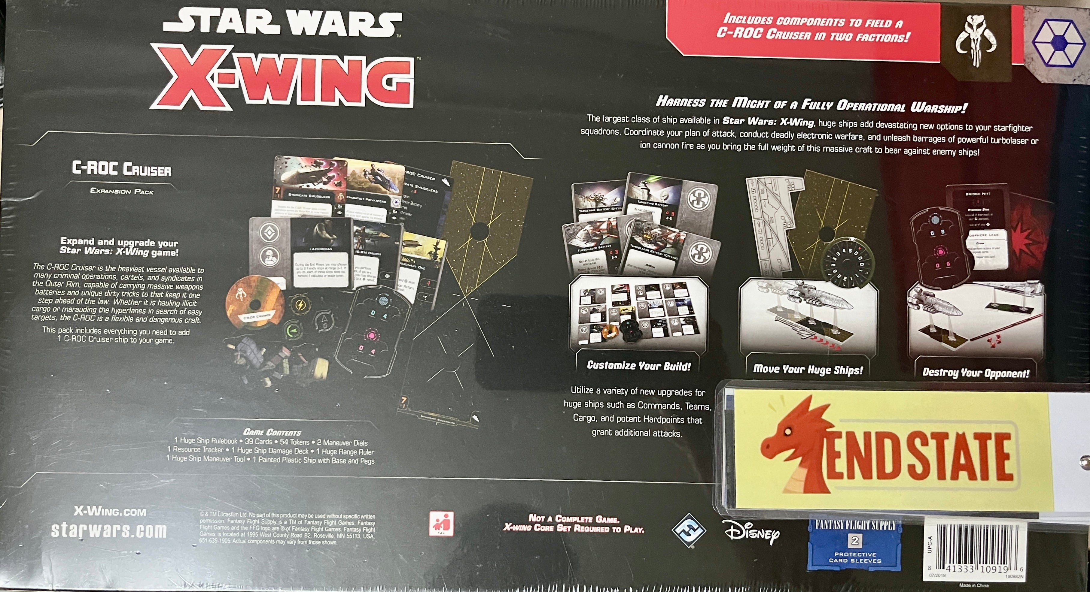 Star Wars X-Wing 2nd Edition: C-ROC Cruiser Expansion - End State Games