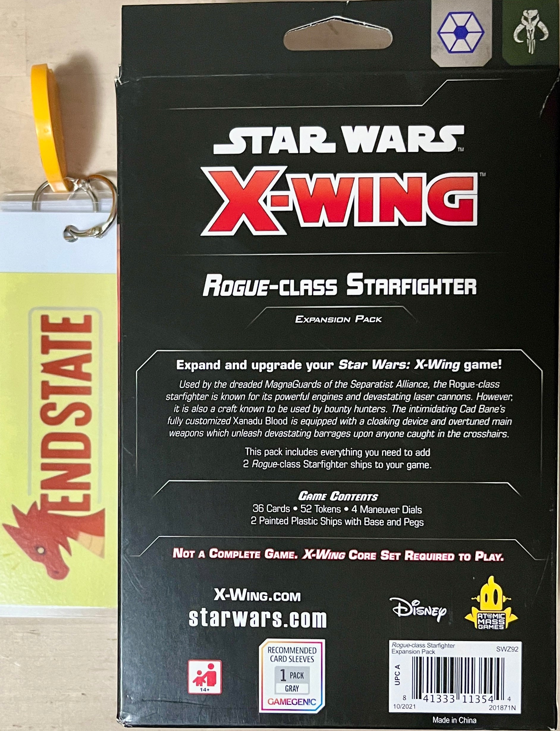 Star Wars X-Wing 2nd Edition: Rogue-class Starfighter Expansion Pack - End State Games