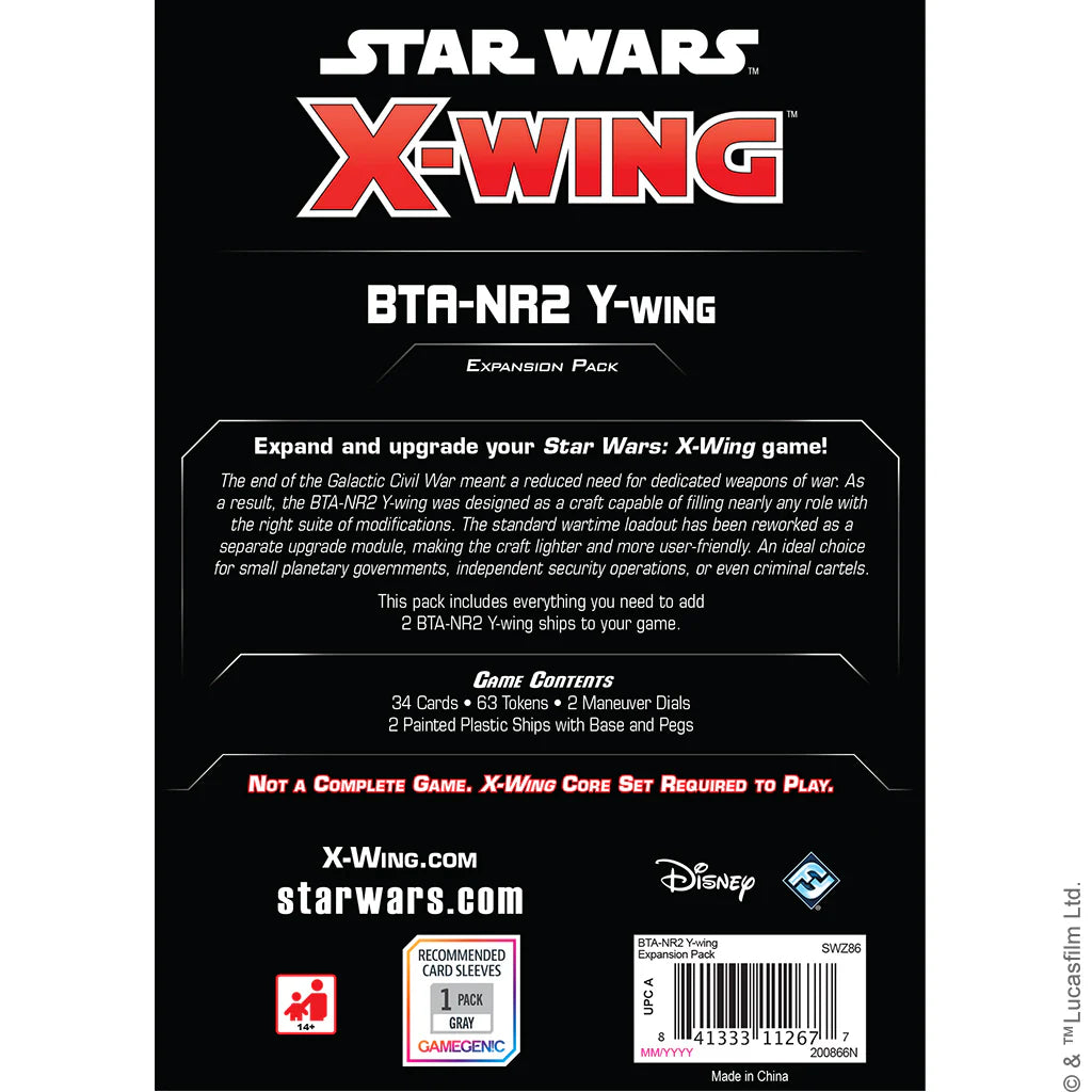 Star Wars: X-Wing 2nd Edition – BTA-NR2 Y-Wing Expansion Pack - Critical Draw